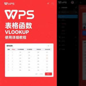 WPS表格进阶函数应用：VLOOKUP、SUMIFS详解